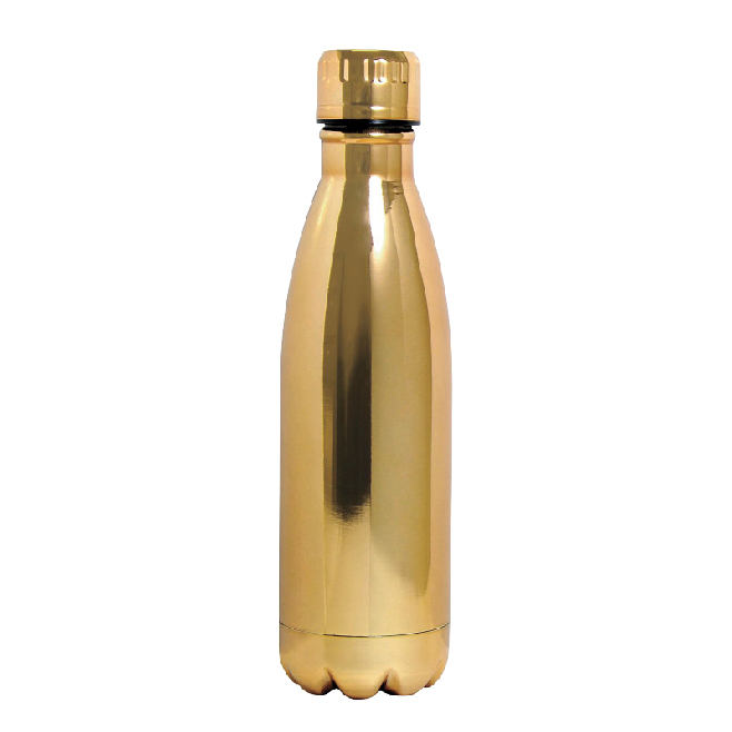 Stainless Steel Colored Water Bottles 500ML Gold, SK267 